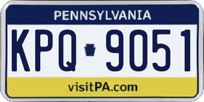 PA license plate KPQ9051