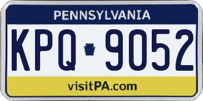 PA license plate KPQ9052