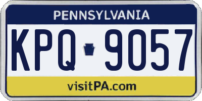 PA license plate KPQ9057