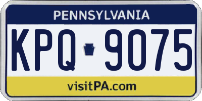 PA license plate KPQ9075