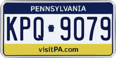 PA license plate KPQ9079