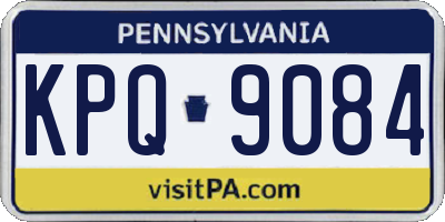 PA license plate KPQ9084