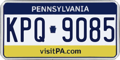 PA license plate KPQ9085