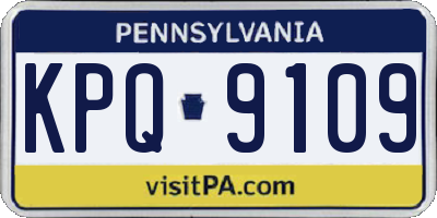 PA license plate KPQ9109