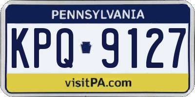 PA license plate KPQ9127