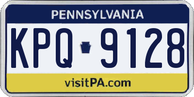 PA license plate KPQ9128
