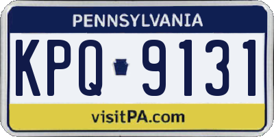PA license plate KPQ9131