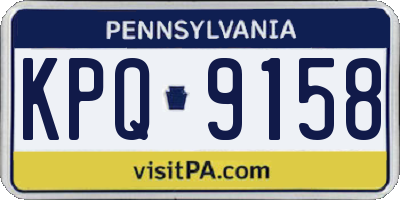 PA license plate KPQ9158