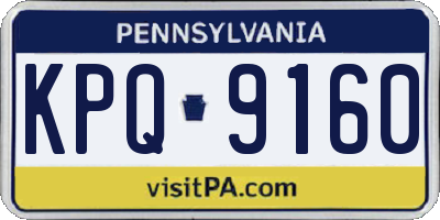 PA license plate KPQ9160