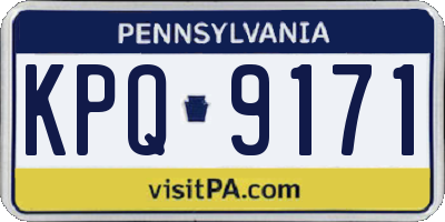 PA license plate KPQ9171