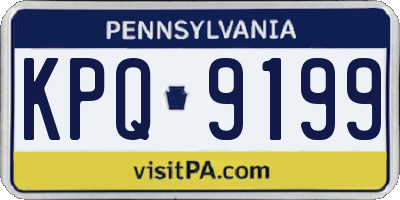 PA license plate KPQ9199