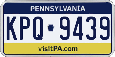 PA license plate KPQ9439