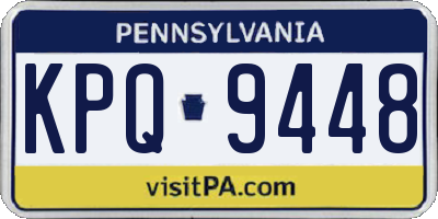 PA license plate KPQ9448
