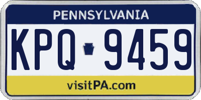 PA license plate KPQ9459