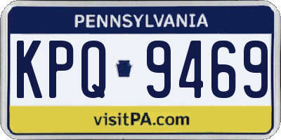PA license plate KPQ9469