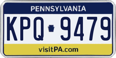 PA license plate KPQ9479