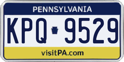 PA license plate KPQ9529