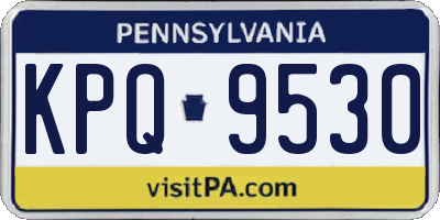 PA license plate KPQ9530