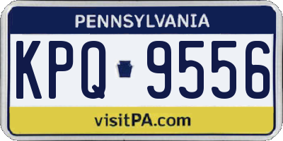 PA license plate KPQ9556