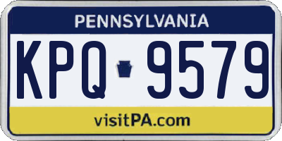 PA license plate KPQ9579