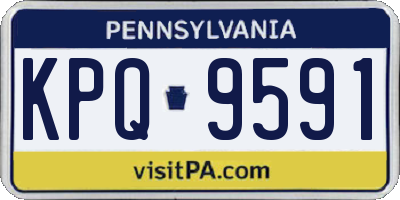 PA license plate KPQ9591