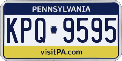 PA license plate KPQ9595