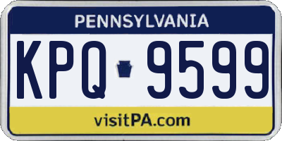 PA license plate KPQ9599