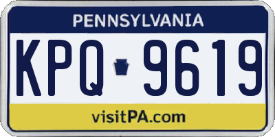 PA license plate KPQ9619