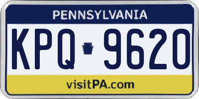 PA license plate KPQ9620
