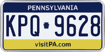 PA license plate KPQ9628