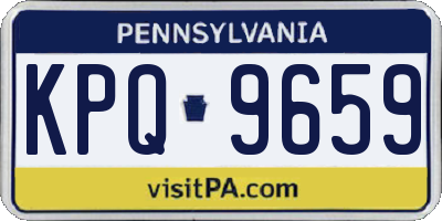 PA license plate KPQ9659
