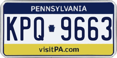 PA license plate KPQ9663