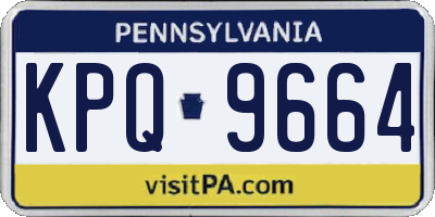 PA license plate KPQ9664