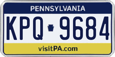 PA license plate KPQ9684