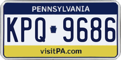PA license plate KPQ9686