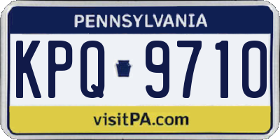 PA license plate KPQ9710
