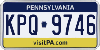 PA license plate KPQ9746