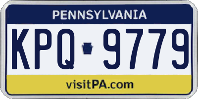 PA license plate KPQ9779