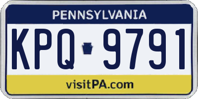 PA license plate KPQ9791