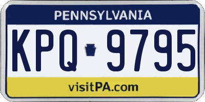 PA license plate KPQ9795