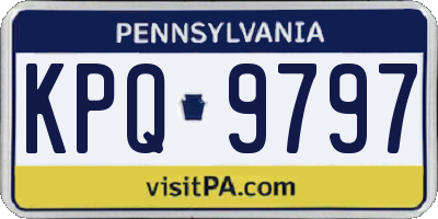 PA license plate KPQ9797