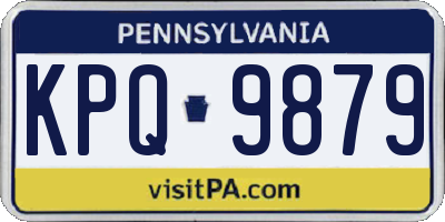 PA license plate KPQ9879