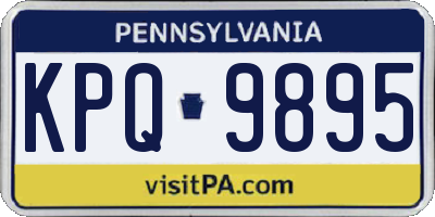 PA license plate KPQ9895