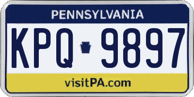 PA license plate KPQ9897