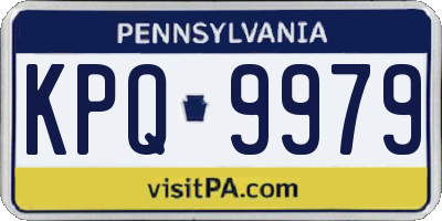 PA license plate KPQ9979