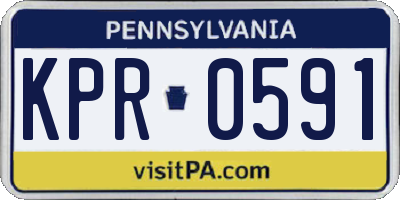 PA license plate KPR0591
