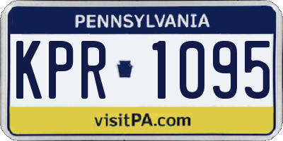 PA license plate KPR1095