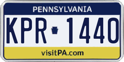 PA license plate KPR1440