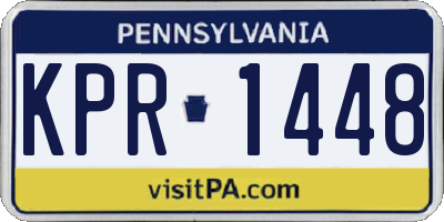 PA license plate KPR1448