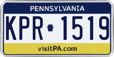 PA license plate KPR1519